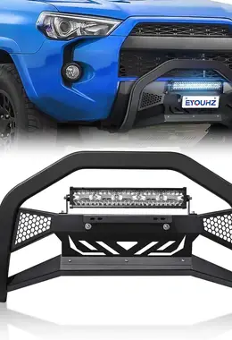 Bull Bar with License Plate Frame LED Light Bar