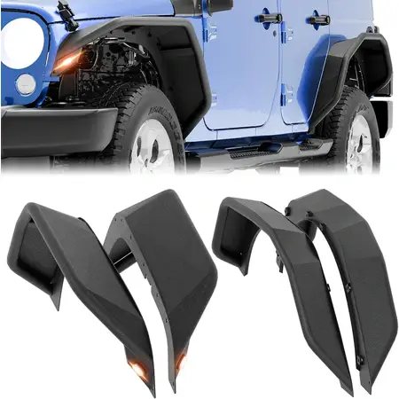 Front and Rear Fender Flares with Turn Signal Lights